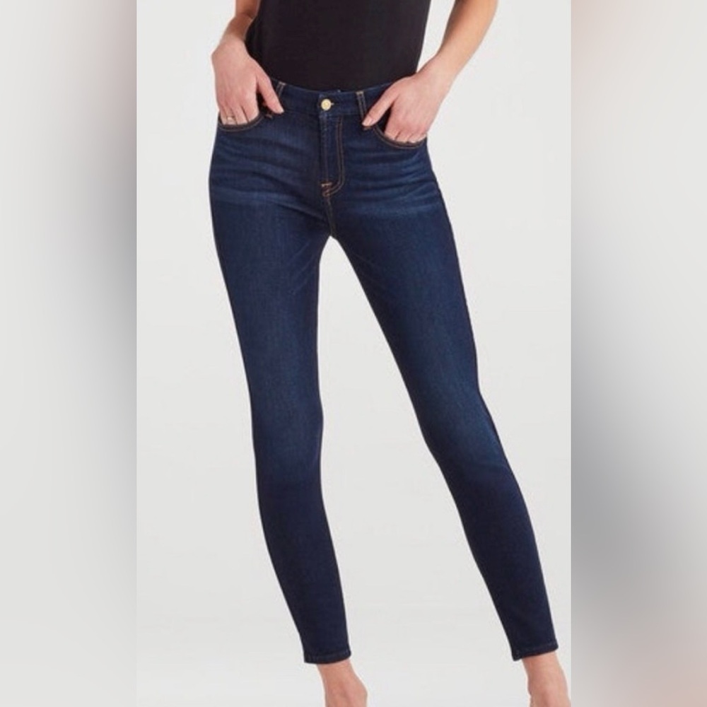 7 For All Mankind Dark Blue Skinny Jeans